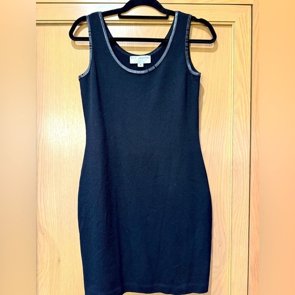 Vintage St. John Evening by Marie Gray Elegant Black Sleeveless Knit Dress / 4 - Picture 1 of 9